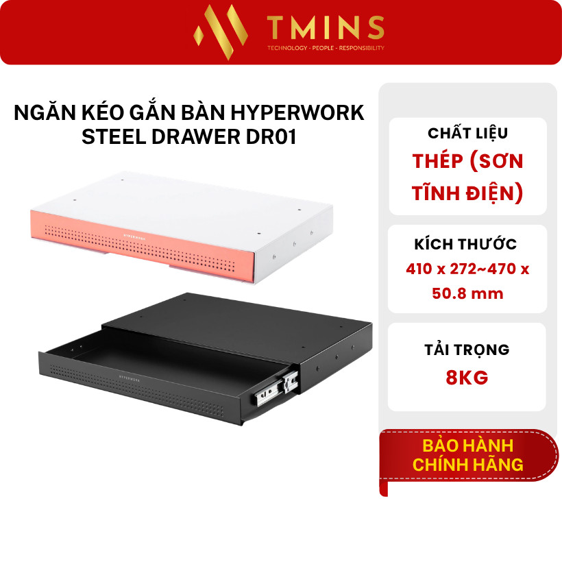 Ngăn kéo gắn bàn HyperWork Steel Drawer DR01