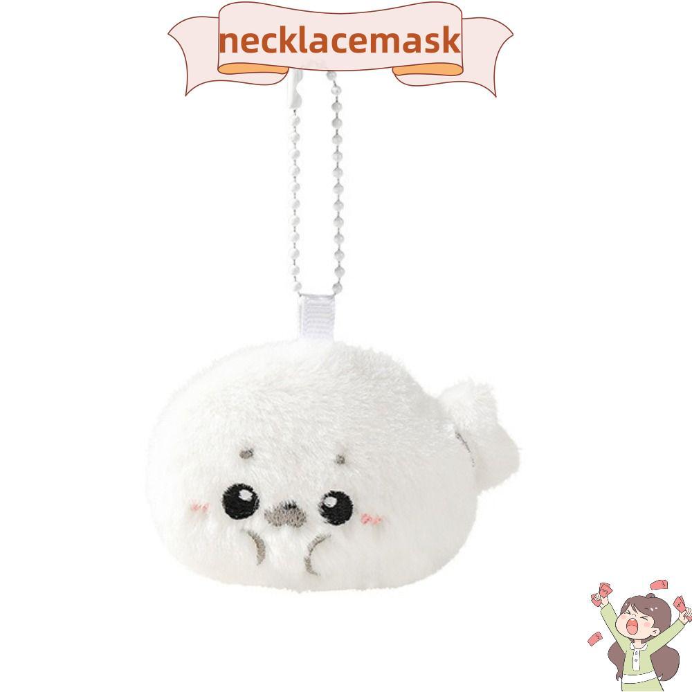 CLKLACEMASK Seal Móc khóa sang trọng, Chất liệu mềm Kết cấu lông tơ Động vật đại dương Plushie, Baby