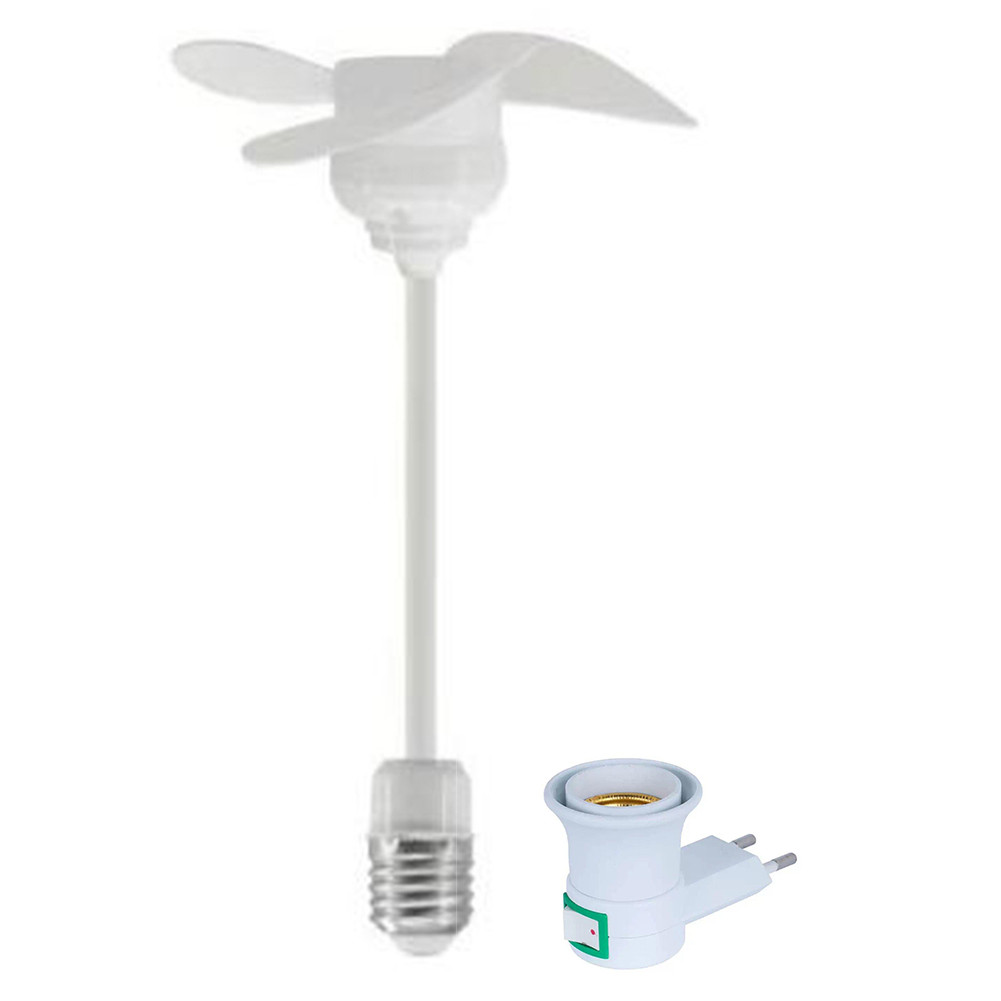 【COLORFUL】Socket Fan Easy Installation Energy Efficient Brushless DC Motor Quiet Operation