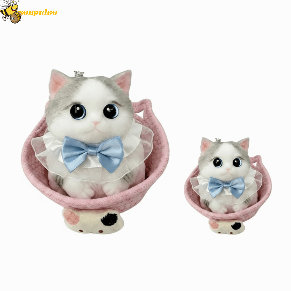 Đồ chơi mèo con Squishy Squishy ZENPULSE, Đồ chơi mèo Squishy hồi phục chậm, Tượng mèo con Đồ chơi m