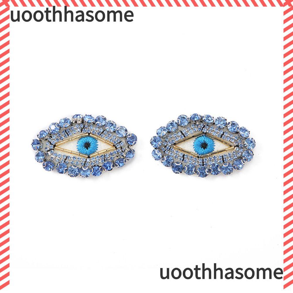 UOOTHASHASOME Blue Bling Crystal Diamond, Evil Eye 3.8 * 5.9cm Ai Cập Evil Eye Patch, Bling Pack gồm
