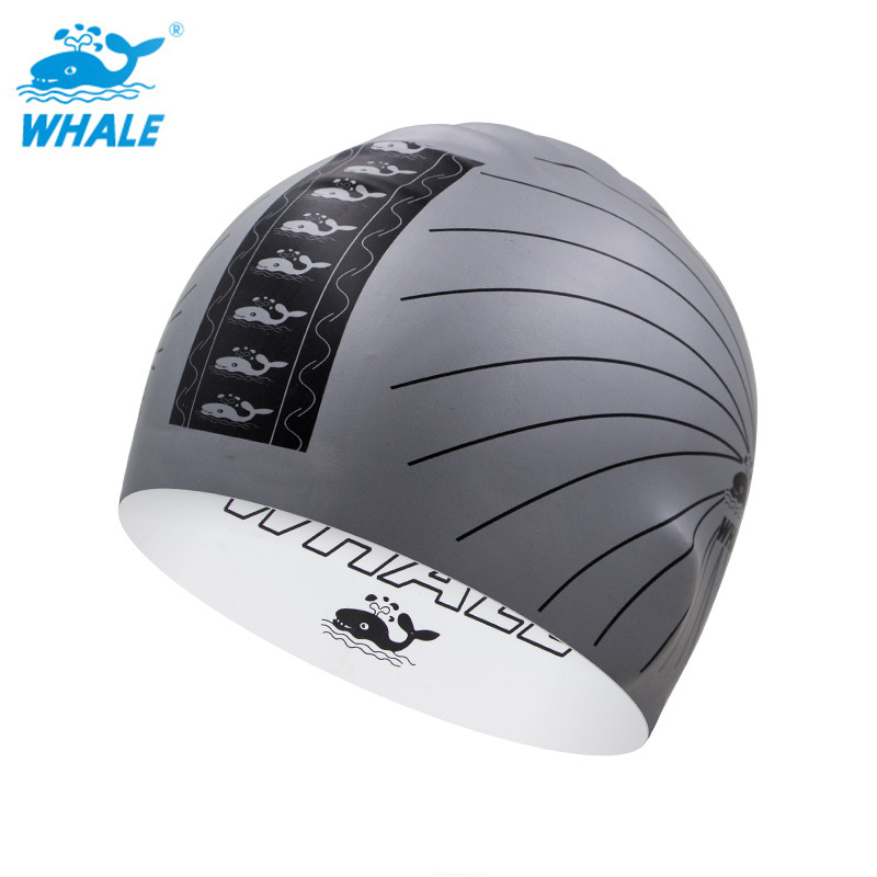 WHALE WHALE Nắp bơi hai màu bên trong bên ngoài hai màu bơi Unisex