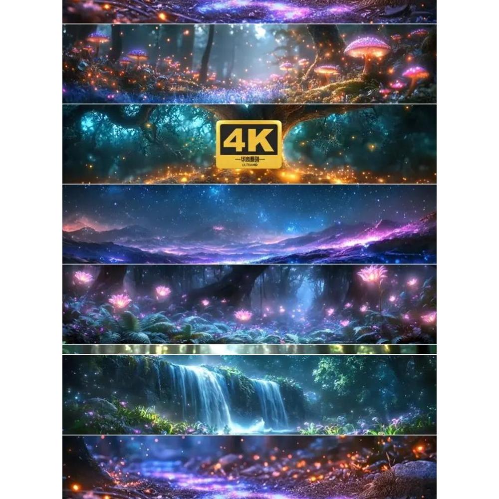 HD 4k Avatar Pandora Planet Fantasy Forest Hạt Đẹp Xứ Sở Thần Tiên Truyện Cổ Tích Chất Liệu Video Đê