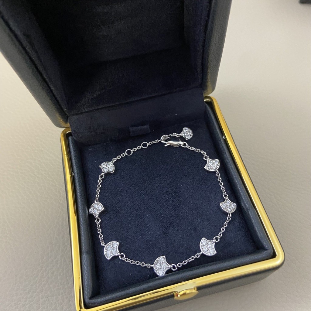 BYQP Gift bracelet high-end ice ice8New product: diamond-encrusted fan-shaped Valentine's Day bracel