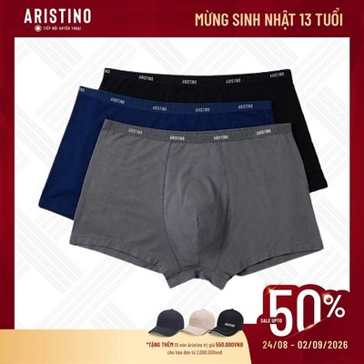 [COMBO 3] ARISTINO Quần Lót Nam Boxer Bamboo ABX011EXP03 Mềm Mại Thoáng Mát Thấm Hút Co Giãn