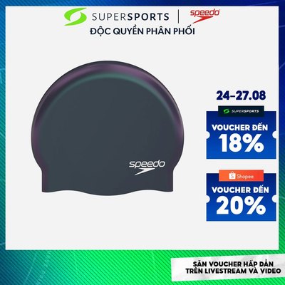 Mũ Bơi Người Lớn Speedo Silicone - Xám - 8-70984014