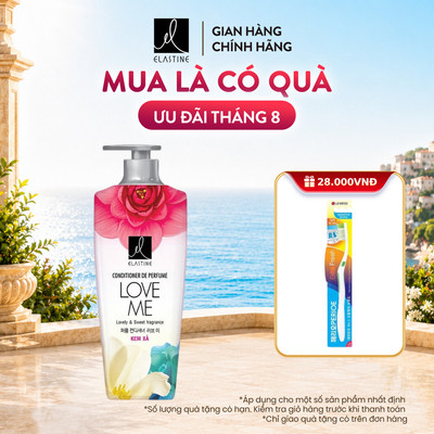 [CHÍNH HÃNG ĐỘC QUYỀN] Dầu xả Elastine De Perfume hương nước hoa 600ml, phục hồi xơ rối, giúp tóc mềm mượt thơm lâu