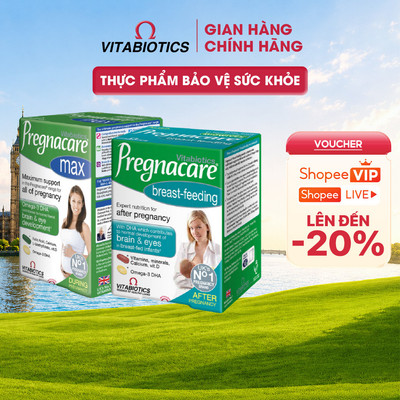 Combo 2 Hộp TPBVSK PREGNACARE Max và Pregnacare Breast Feeding Bổ Sung Vitamin và Khoáng Chất