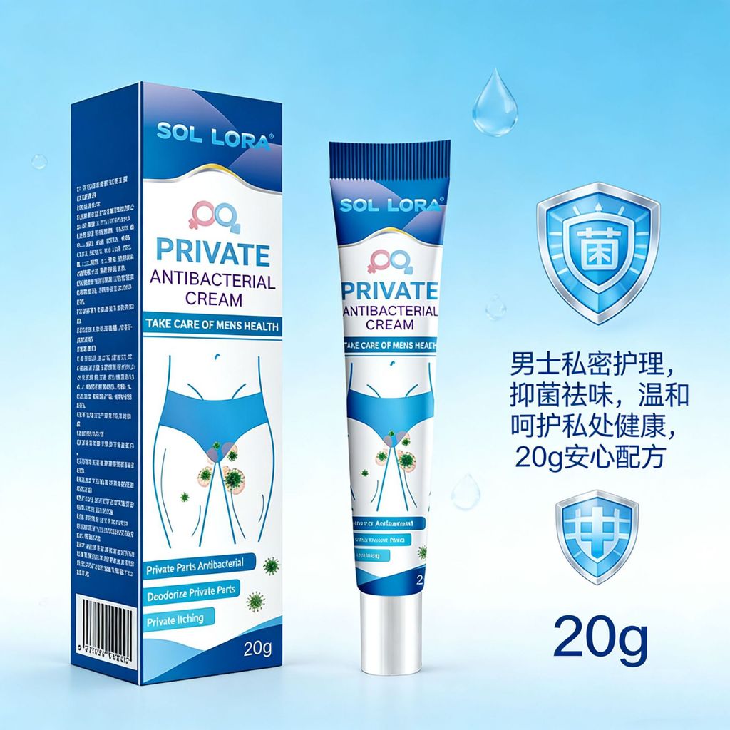 Sản phẩm mới SOL LORA Men 's Private Parts Care Soft Care Cream Skin Cream Sử dụng bên ngoài Hàng gi