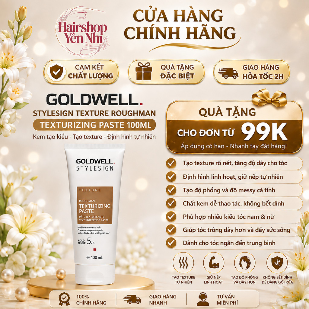 Kem Tạo Kiểu Tóc Goldwell Stylesign Texture Roughman Texturizing Paste 100ml