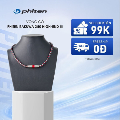 Vòng Cổ Phiten Rakuwa Necklace X50 High End 3 Hỗ Trợ Cân Bằng Cơ Thể Chăm Sóc Sức Khỏe Phong Cách Thời Trang