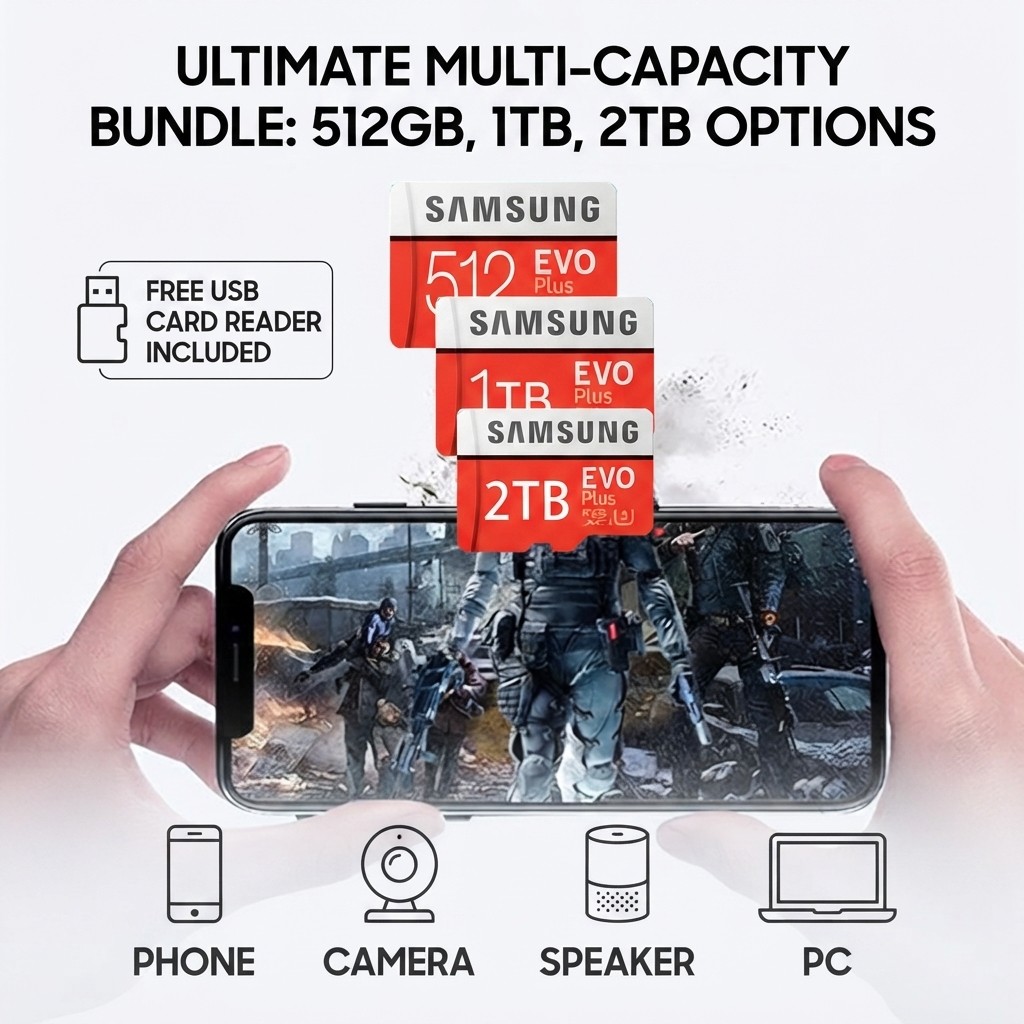 Thẻ Nhớ Samsung 512GB 1TB Thẻ SD Tốc Độ Cao micro SD Card 2TB