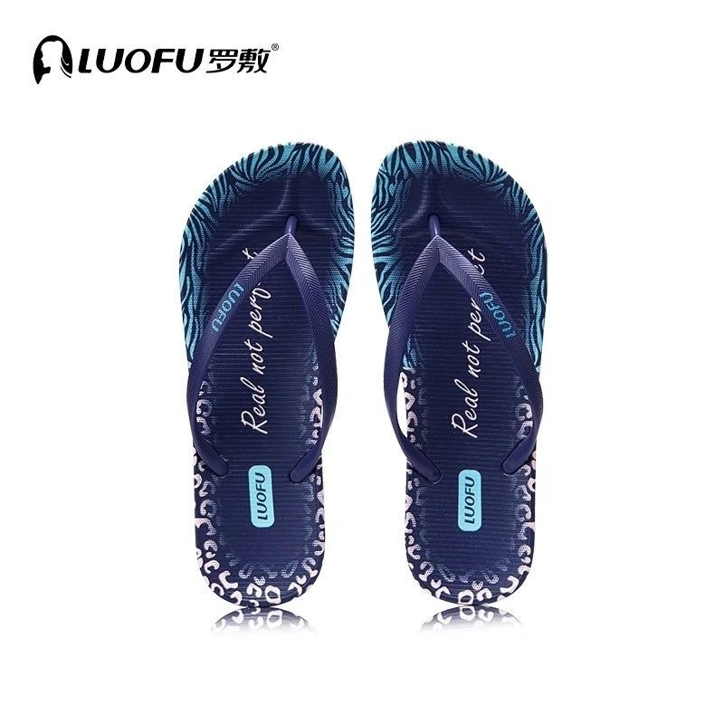 Luo Fu Nữ Đi Biển Đáy Phẳng Thời Trang Mùa Hè Chống Trơn Trượt Đáy Phẳng Flip-flop In Flip-flop
