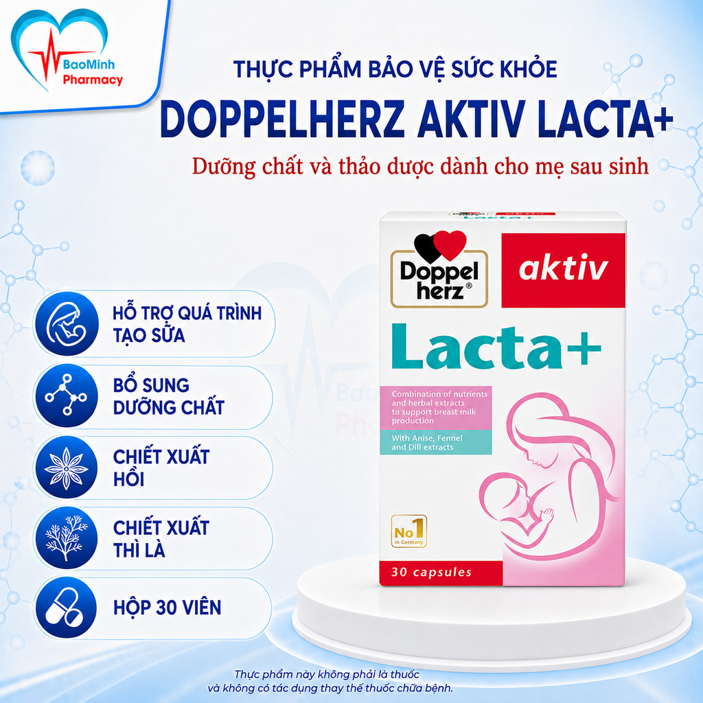 [BS] Thực phẩm bảo vệ sức khỏe Doppelherz Aktiv Lacta+