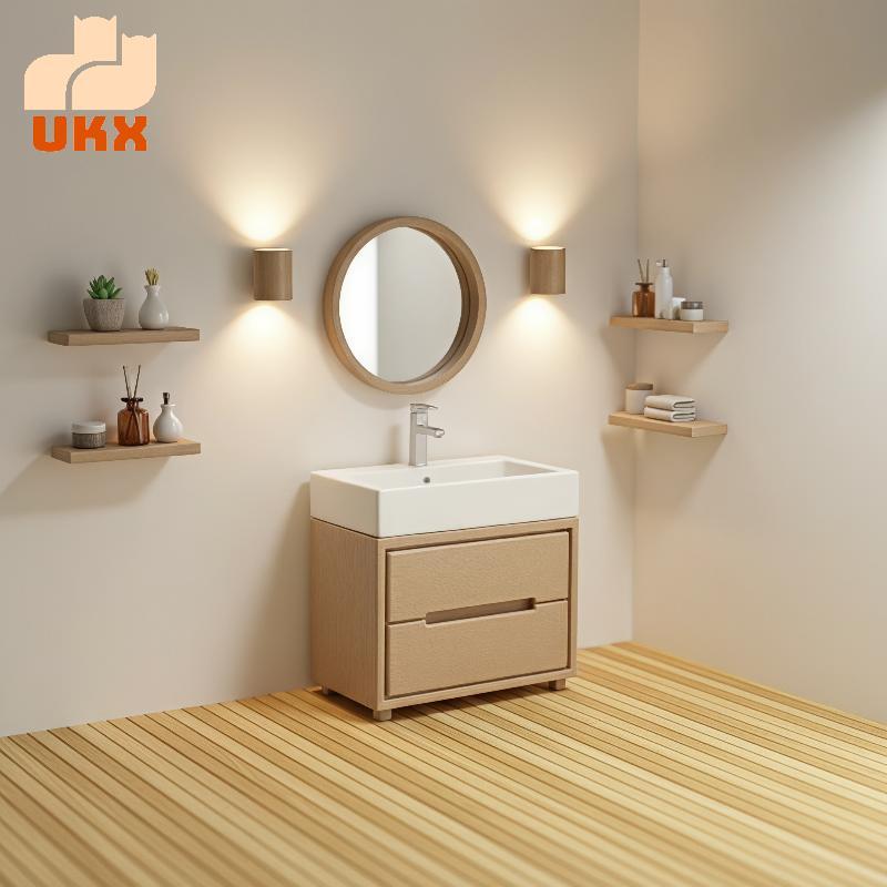 UKX 1: 12 Nhà Búp Bê Vanity Bồn Rửa Tủ Trang Trí, Micro Scene Decor Prop VN
