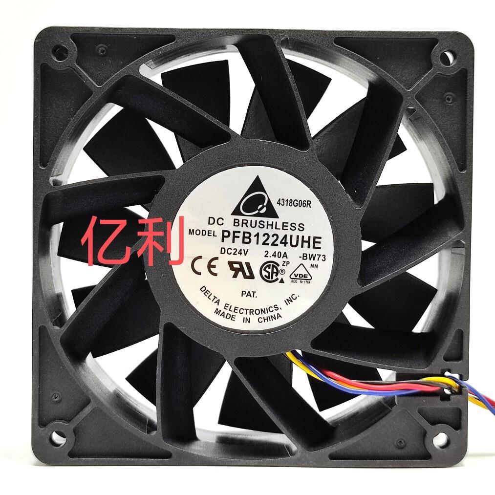Quạt làm mát bạo lực thể tích không khí cao Delta PFB1224UHE 24V 2.40A 12CM 12038