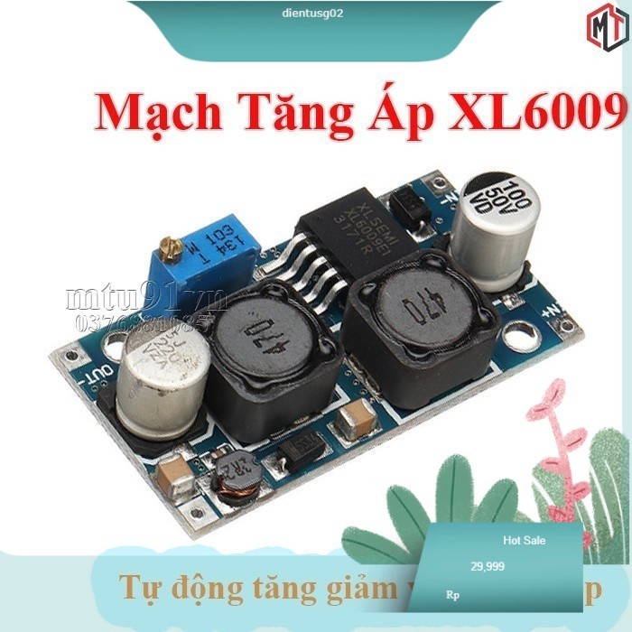 Mạch Tăng Áp XL6009 có cố định áp - ổn áp tự động XL6009 2A