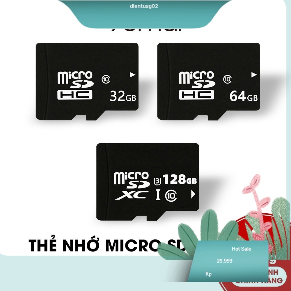 Thẻ nhớ TF gốc CLASS10 Micro SD 70mai Dung lượng 32GB 64GB 128GB Hàng có sẵn