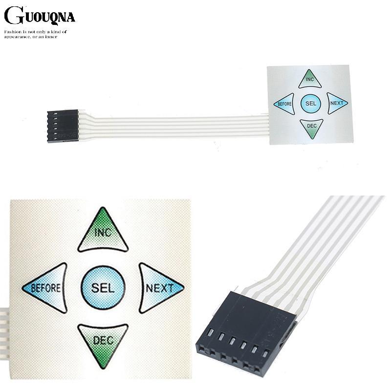 GUOUQNA 5 phím Ma trận mảng 1x5 màng chuyển đổi bàn phím bàn phím bảng điều khiển 40 * 40mm BASL