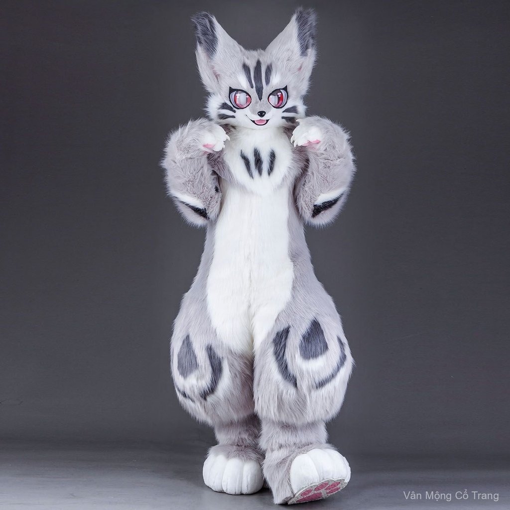 Bộ fursuit cỡ trung cosplay dễ thương, trang phục furry, bền đẹp