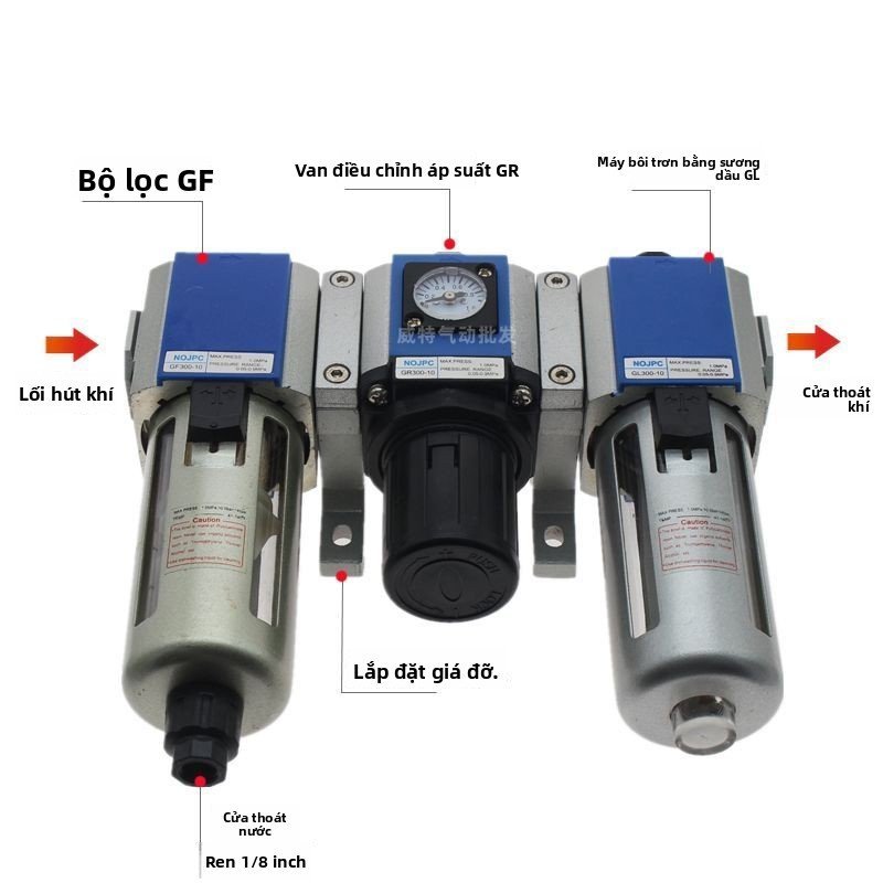 Bộ lọc khí nén GC300-15 GF300-15 GR300-15 GL300-15, bền bỉ chính xác