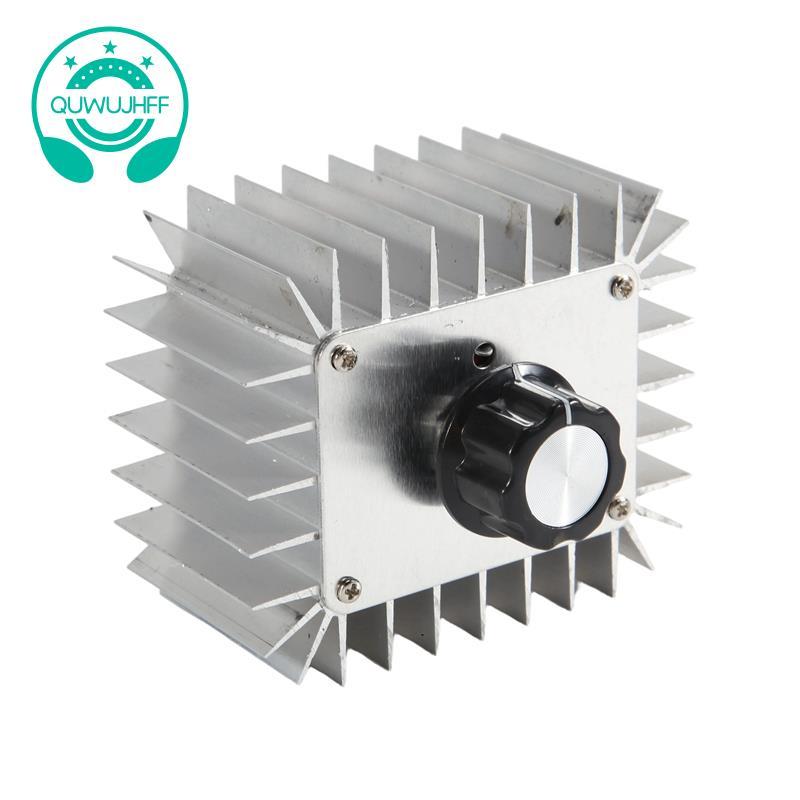 AC 220V 5000W SCR Bộ điều chỉnh điện áp Bộ điều khiển tốc độ động cơ Đèn làm mờ mờ Bộ điều chỉnh tốc
