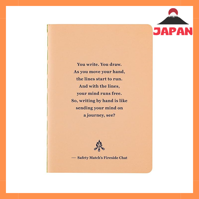 Hobonichi Techo Fireside Chat Note, B7 size, with ruled lines (7mm line width), 80 pages, notebook a