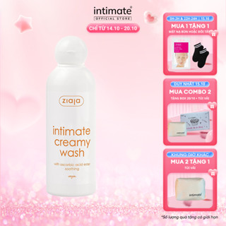Dung Dịch Vệ Sinh Phụ Nữ Intimate With Ascorbic Acid ZIAJA Giảm Mùi Hôi, Hỗ Trợ Làm Sáng 200ml