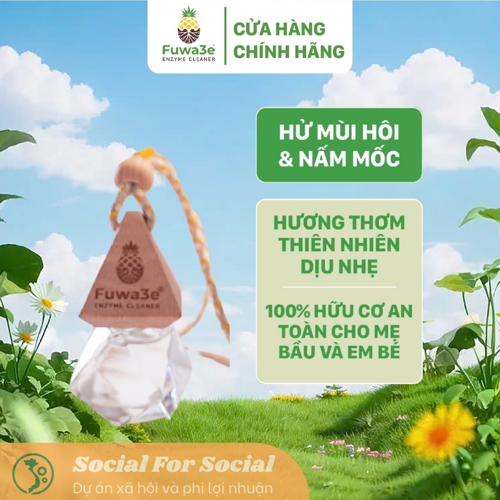 [Hỏa tốc] Tinh dầu treo xe ô tô Fuwa3e