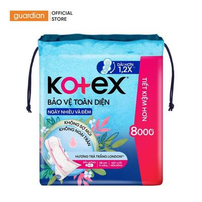 Băng Vệ Sinh Siêu Mỏng Cánh, Bảo Vệ Toàn Diện Kotex Dành Cho Ngày Nhiều Và Đêm 28cm 14 Miếng | Guardian Việt Nam