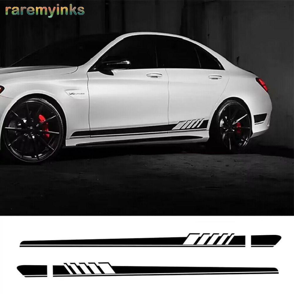 Nhãn dán xe hơi RAREM, Đề can thân xe có thể tháo rời PVC, Phụ kiện ô tô tự dính chống nước cho Benz