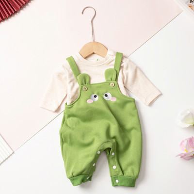 Bộ Bodysuit xanh + áo thun cotton LITIBABY sơ sinh từ 9 tháng - 36 tháng