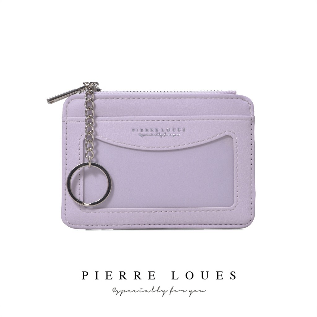 PIERRE LOUES Ví Kyomi Ví đựng thẻ nhỏ dành cho nữ được làm bằng da cao cấp BAEOS