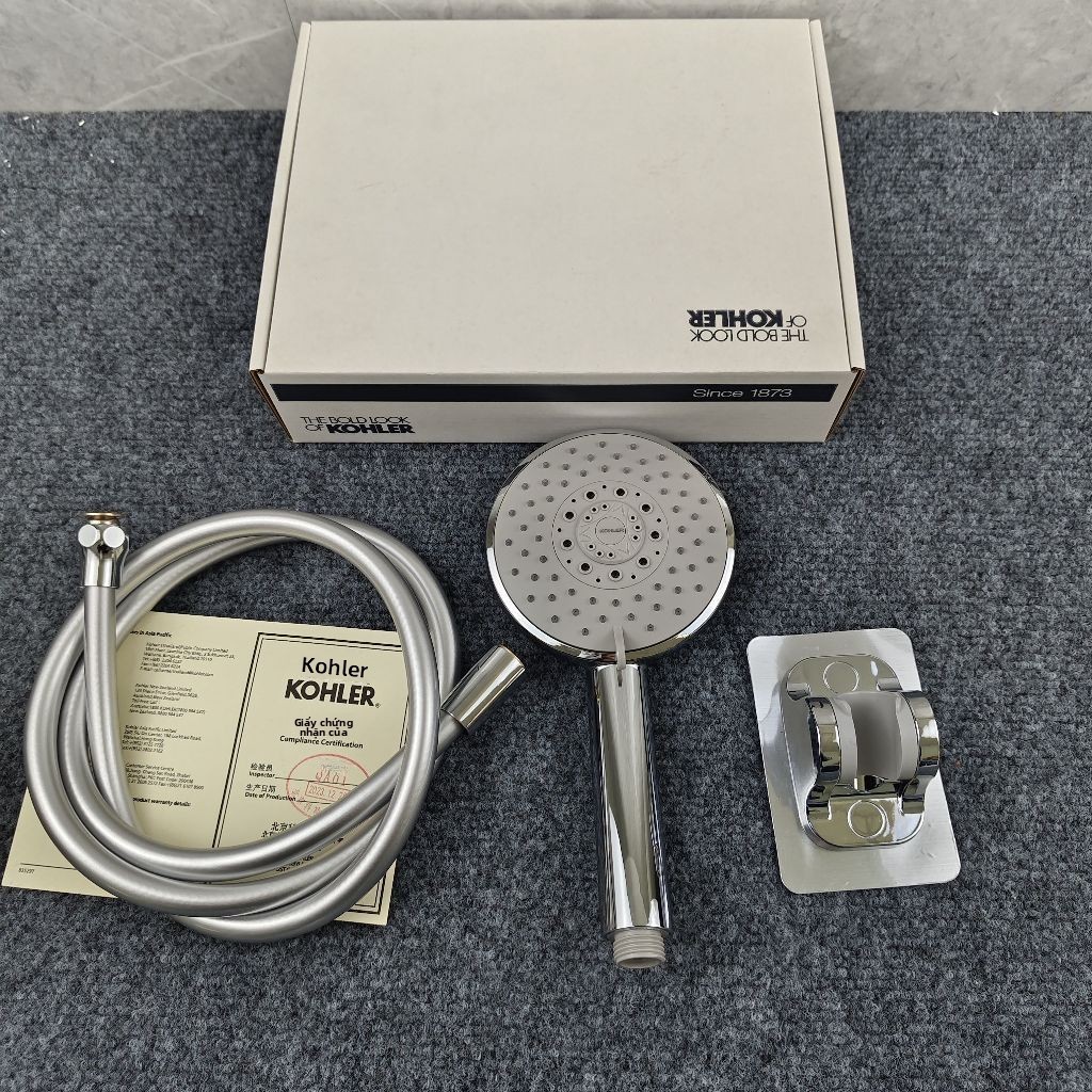 【American KOHLER】KOHLER Rain Duet 120mm Vòi sen cầm tay đa chức năng năm chế độ K-15344T