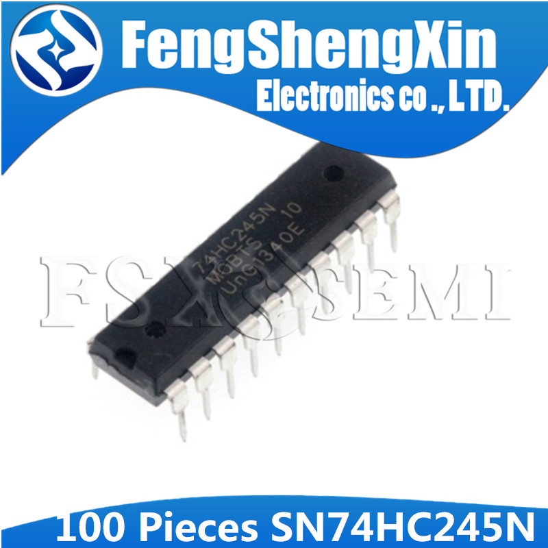 100 Cái / lốc 74HC245 SN74HC245N 74HC245N DIP-20 IC thu phát xe buýt bát giác