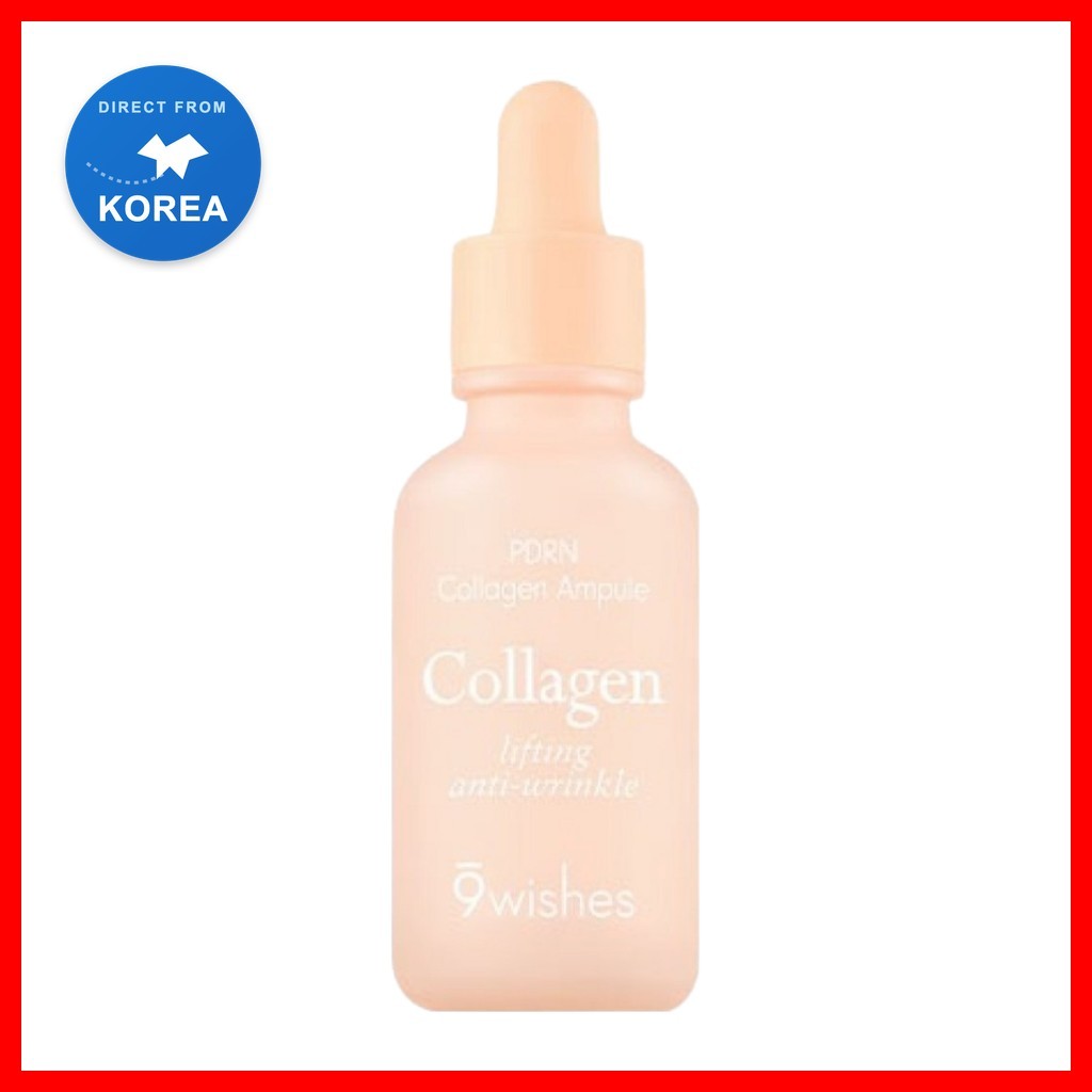 [9wishes] PDRN Collagen Ampoule, 30ml, 1pc / Serum Collagen Hàn Quốc / Tăng cường độ đàn hồi / Chính