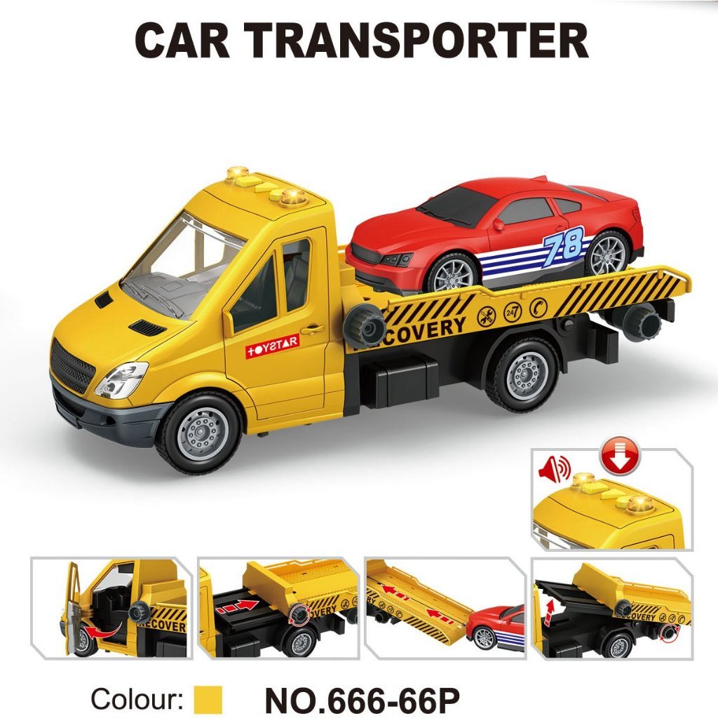 Đồ chơi TOYSTAR - Xe Cứu Hộ Thành Phố TOYSTAR 666-66P - Đồ Chơi Xe Kỹ Thuật Mô Hình Cao Cấp Cho Bé (