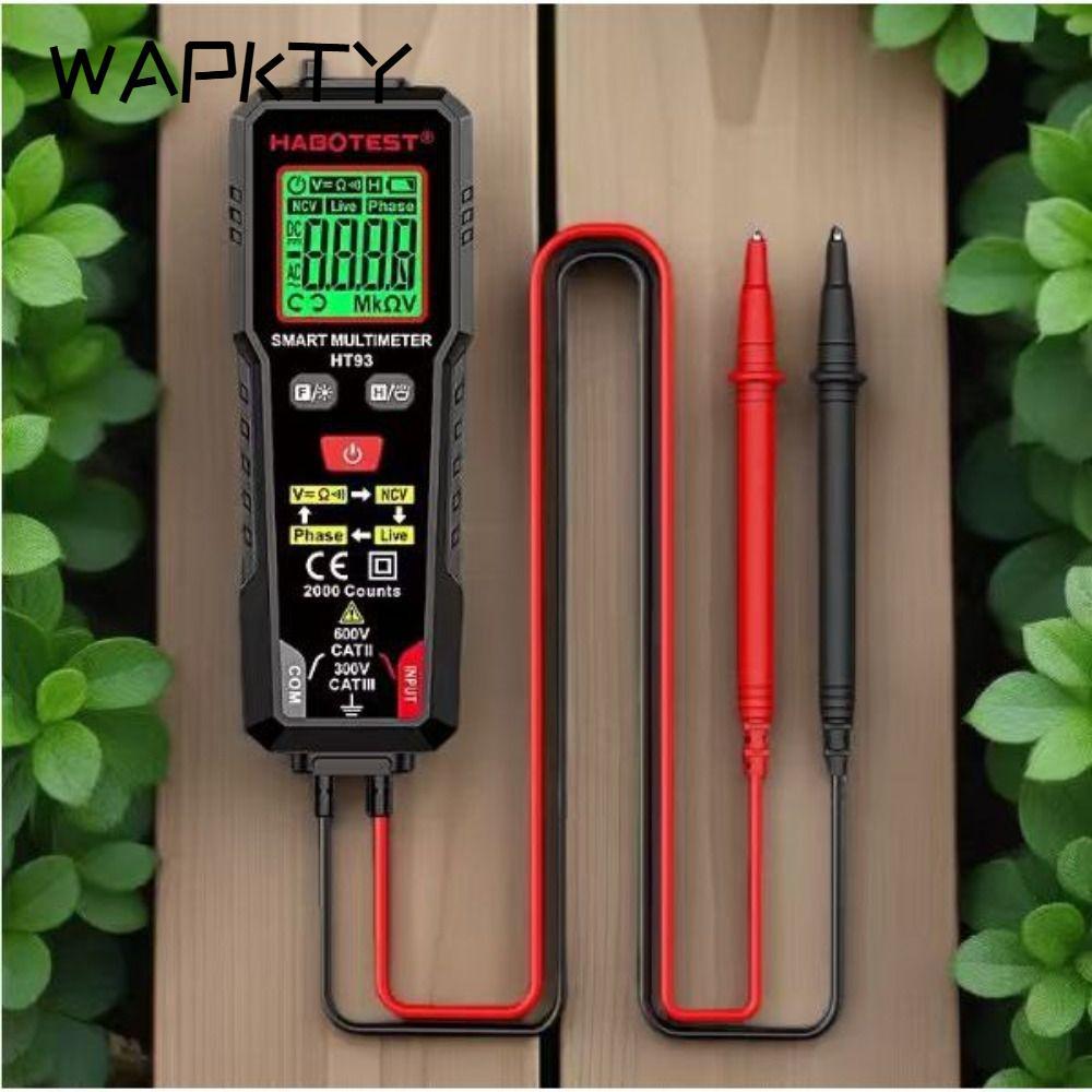 Đồng hồ vạn năng kỹ thuật số WAPKTY HT93, Máy kiểm tra đếm RMS đích thực tự động, Đồng hồ vạn năng A