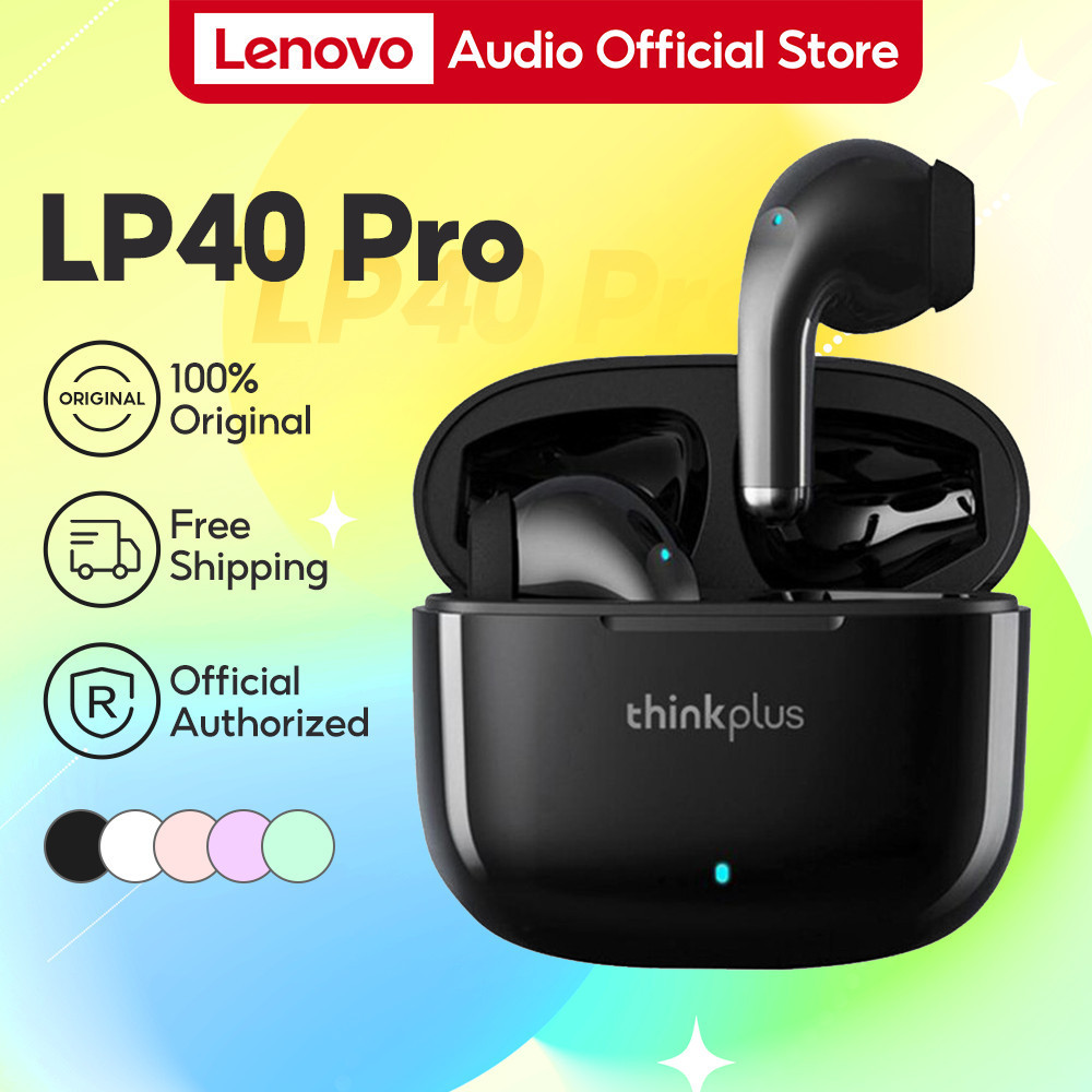 Tai nghe Lenovo LP40 Pro / LP40 Tai nghe không dây đích thực Bluetooth 5.0 Độ trễ thấp Âm nhạc HDTWS