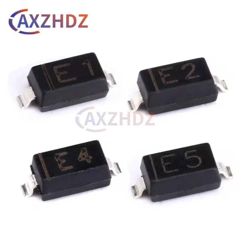 100 CÁI MMSZ5231B E1 MMSZ5232B E2 5.1V 5V1 5V6 6V2 6V8 5.6V MMSZ5234B E4 6.2V MMSZ5235B E5 6.8V T1G 