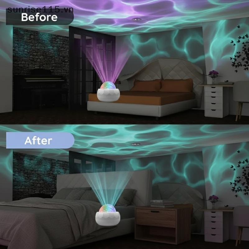SRVN LED Night Light Galaxy Projector 7 chế độ RGB có USB từ xa cho phòng ngủ hoặc tiệc Ambiance.