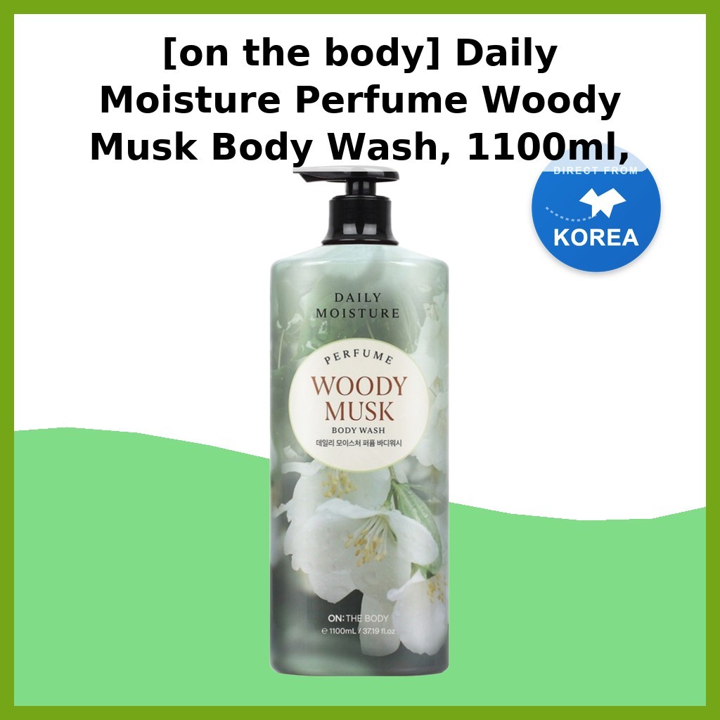 [Trên cơ thể] Nước hoa dưỡng ẩm hàng ngày Woody Musk Body Wash, 1100ml, 1pc / Sữa tắm Hàn Quốc / Hươ