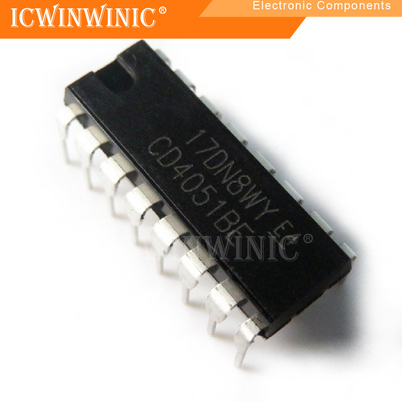 5 Mảnh CD4051BE CD4051 DIP-16 Linh kiện điện tử