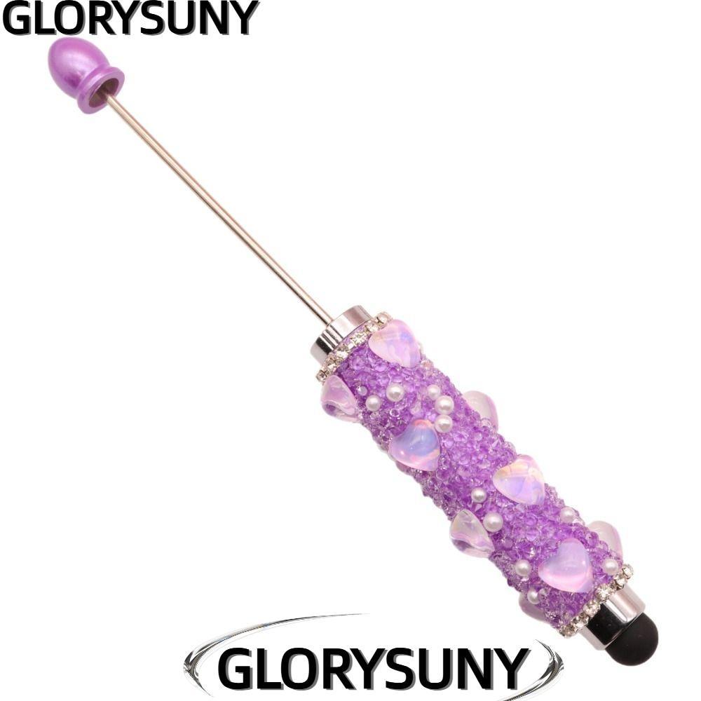 GLORYSUNY 1 Bút Đính Hạt, Bút Cảm Ứng Điện Dung Trái Tim Kim Cương Bút Cảm Ứng, Bút Bi Bi Bi Bi Bi B