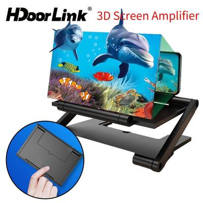 Bộ khuếch đại màn hình 3D HdoorLink Màn hình điện thoại di động Kính lúp Video HD Mở rộng Máy chiếu Kính lúp màn hình điện thoại