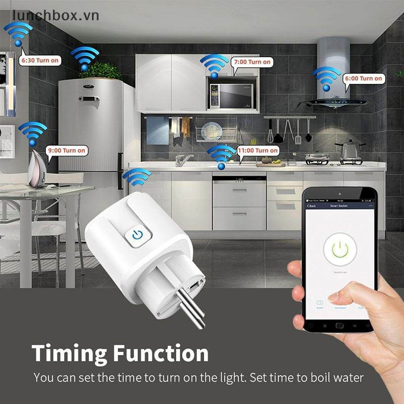 LH Smart Plug WiFi Soet EU 16A / 20A Có chức năng hẹn giờ màn hình nguồn Tuya Smart Life APP Control