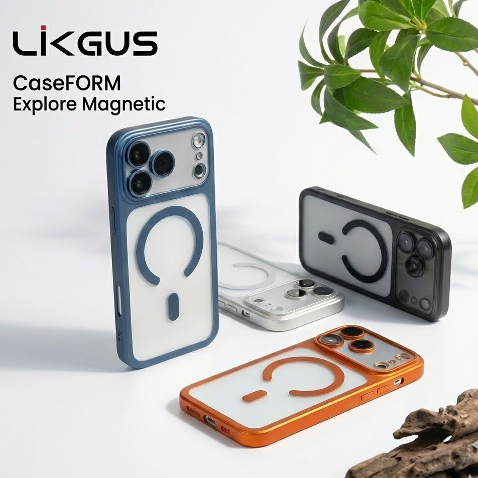 Ốp Lưng Likgus CaseFORM Explore Cho iPhone 17 Pro Max - Mặt Lưng Cứng Trong Suốt, Hỗ Trợ MagSafe