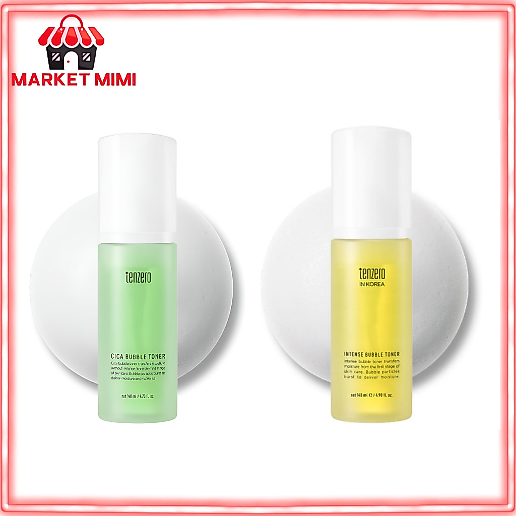 TENZERO Bubble Toner 140ml 2 Loại Cica Intense Hydrating Brightening Moisture Care Chăm sóc da Hàn Q