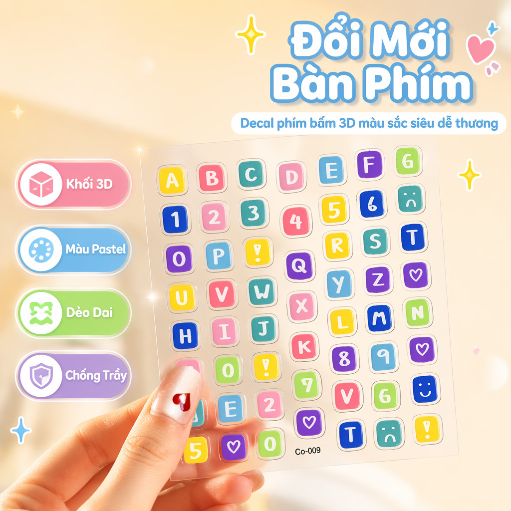 Sticker Keyboard Keycap Letter DIY Custom Decorative Notebook Repair English Number Keys Sticker Wat