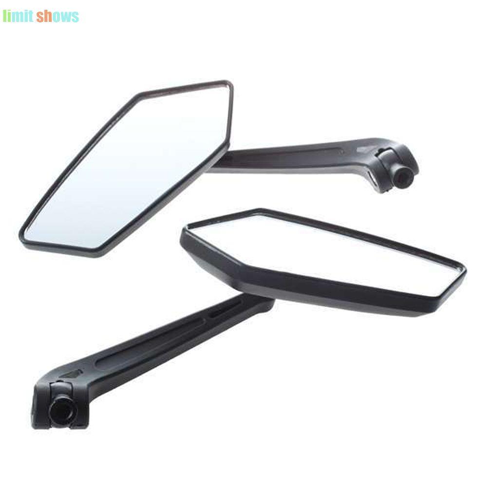 Gương chiếu hậu xe máy 2 chiếc, 1 cặp gương ngược kính trắng, điều chỉnh tay lái ABS, phụ kiện LIMIT